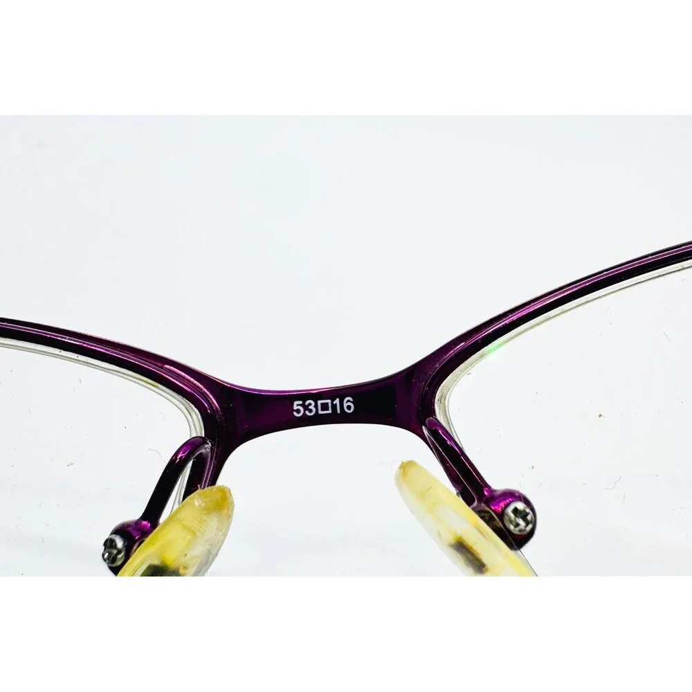 XOXO Allure Eyeglasses Womens Purple Tortoise Semi Rimless 53-16-135